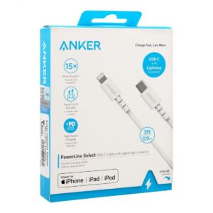 Anker kabl USB Type C/Lightning 0,9m bela