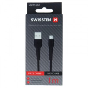 Swissten kabl USB/Micro USB 1,0m crna
