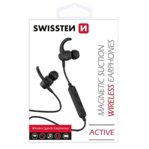 Swissten Bluetooth slušalice za trčanje Active crna