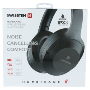 Swissten Wireless Stereo slušalice Hurricane crna