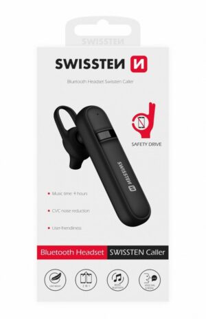 Swissten Bluetooth Caller slušalice za vožnju crna