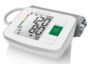 Medisana BU 512 za nadlakticu, prikaz aritimije, 2 x 90 memorija