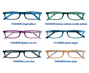 FASHION  (teget-plave, ljubičasto-lila, žuto-žute, plavo-teget, tamno-svetlo zelene, crno-sive)